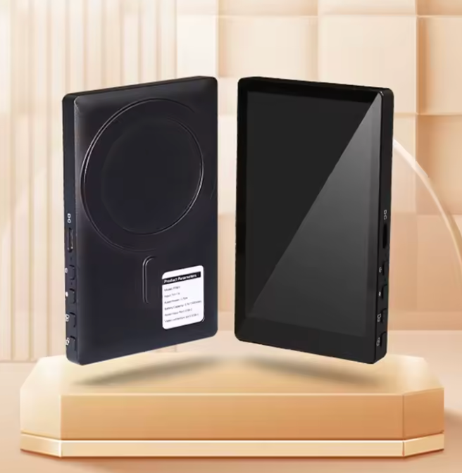 Trådlös magnetisk monitorskärm för vloggar – Selfieskärm för smartphone, inspelning & livestreaming | Justerbar & bärbar, vit, svart